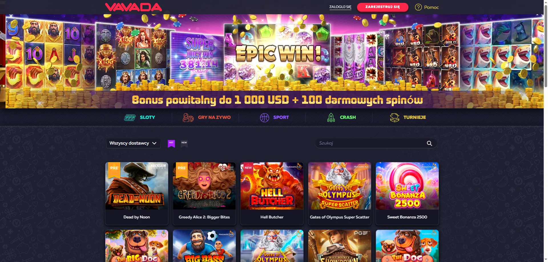 Vavada Casino strona gł&oacute;wna &ndash; przegląd oferty dla graczy z Polski
