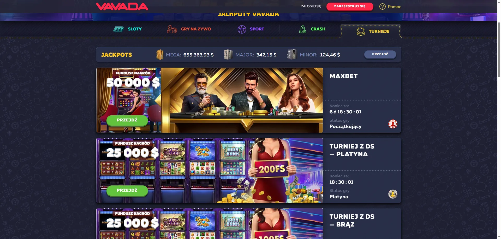 Vavada Casino bonus powitalny 100% do 5000 PLN plus 100 darmowych spin&oacute;w